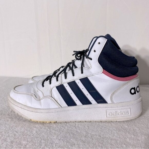 Adidas Hoops 3.0 Mid Classic High Top Lace Up Sneakers Athletic Shoes 8.5 - Picture 3 of 11